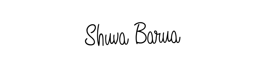 Use a signature maker to create a handwritten signature online. With this signature software, you can design (Angelique-Rose-font-FFP) your own signature for name Shuva Barua. Shuva Barua signature style 5 images and pictures png