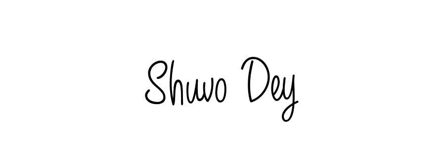 Create a beautiful signature design for name Shuvo Dey. With this signature (Angelique-Rose-font-FFP) fonts, you can make a handwritten signature for free. Shuvo Dey signature style 5 images and pictures png