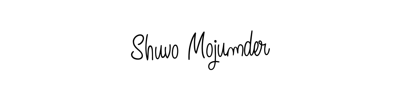 The best way (Angelique-Rose-font-FFP) to make a short signature is to pick only two or three words in your name. The name Shuvo Mojumder include a total of six letters. For converting this name. Shuvo Mojumder signature style 5 images and pictures png
