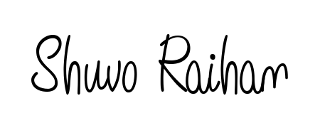 Create your official email sign-off with Shuvo Raihan name in Angelique-Rose-font-FFP style. Crisp, clean, and perfectly legible across all screens. Shuvo Raihan signature style 5 images and pictures png