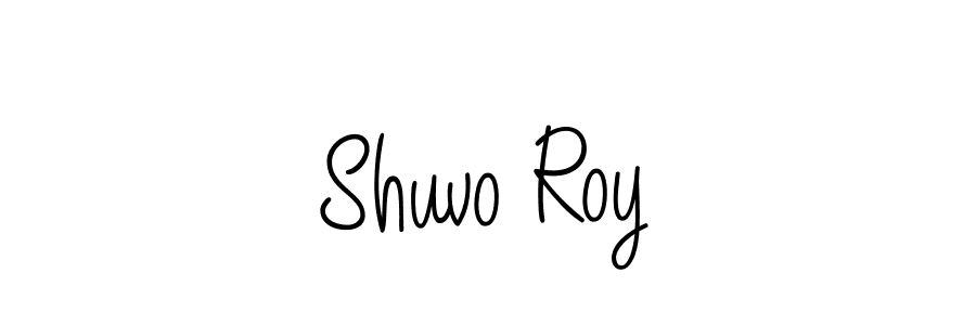 Shuvo Roy stylish signature style. Best Handwritten Sign (Angelique-Rose-font-FFP) for my name. Handwritten Signature Collection Ideas for my name Shuvo Roy. Shuvo Roy signature style 5 images and pictures png