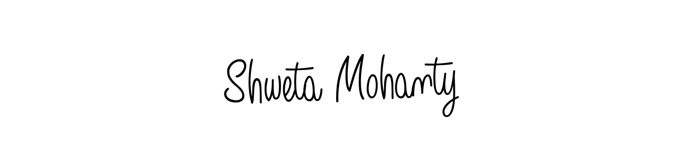 How to make Shweta Mohanty name signature. Use Angelique-Rose-font-FFP style for creating short signs online. This is the latest handwritten sign. Shweta Mohanty signature style 5 images and pictures png