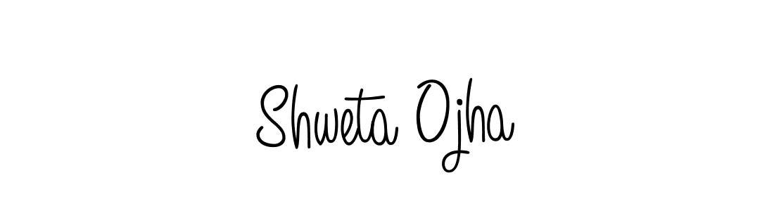 Use a signature maker to create a handwritten signature online. With this signature software, you can design (Angelique-Rose-font-FFP) your own signature for name Shweta Ojha. Shweta Ojha signature style 5 images and pictures png