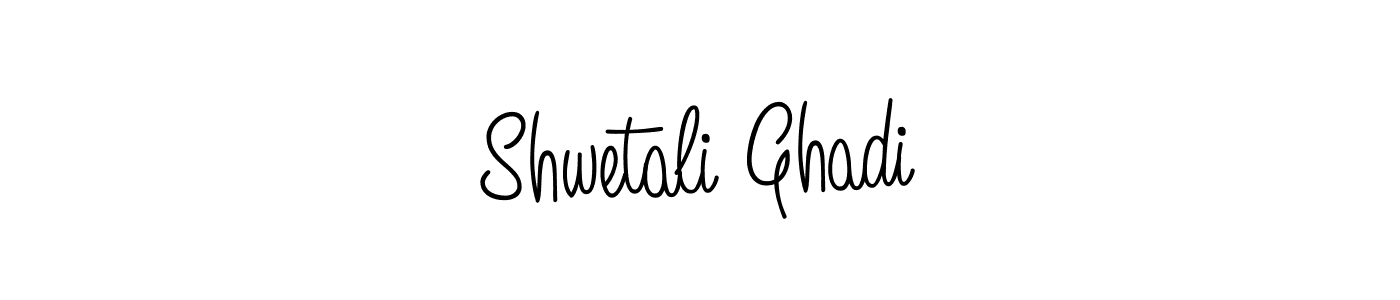 Use a signature maker to create a handwritten signature online. With this signature software, you can design (Angelique-Rose-font-FFP) your own signature for name Shwetali Ghadi. Shwetali Ghadi signature style 5 images and pictures png