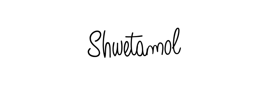 Use a signature maker to create a handwritten signature online. With this signature software, you can design (Angelique-Rose-font-FFP) your own signature for name Shwetamol. Shwetamol signature style 5 images and pictures png