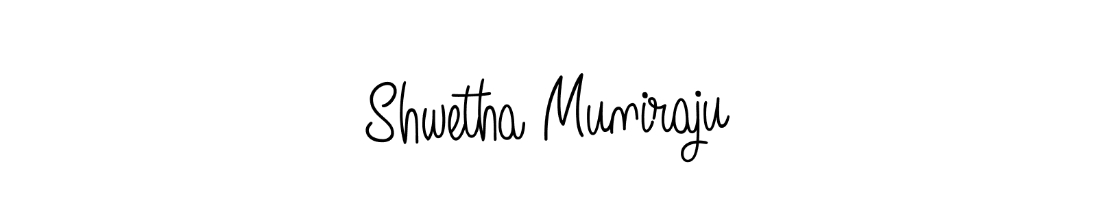 if you are searching for the best signature style for your name Shwetha Muniraju. so please give up your signature search. here we have designed multiple signature styles  using Angelique-Rose-font-FFP. Shwetha Muniraju signature style 5 images and pictures png