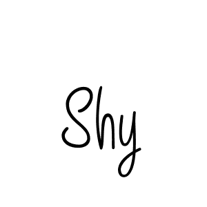 Use a signature maker to create a handwritten signature online. With this signature software, you can design (Angelique-Rose-font-FFP) your own signature for name Shy. Shy signature style 5 images and pictures png