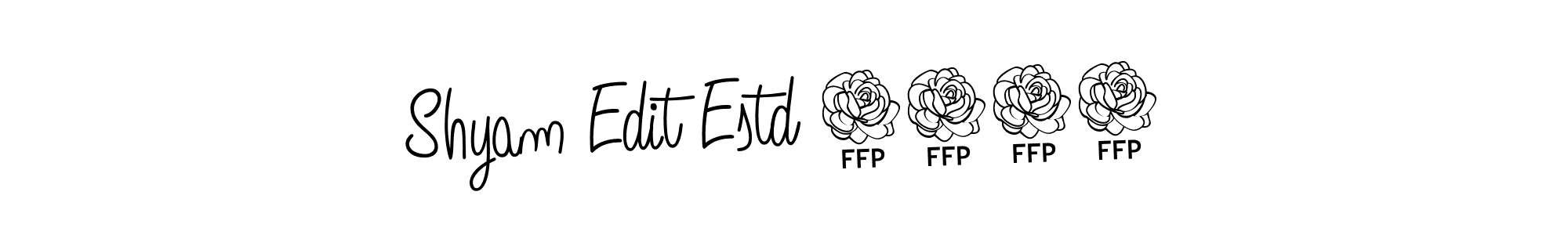 This is the best signature style for the Shyam Edit Estd 2024 name. Also you like these signature font (Angelique-Rose-font-FFP). Mix name signature. Shyam Edit Estd 2024 signature style 5 images and pictures png