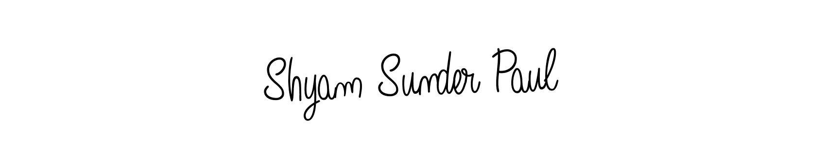 Use a signature maker to create a handwritten signature online. With this signature software, you can design (Angelique-Rose-font-FFP) your own signature for name Shyam Sunder Paul. Shyam Sunder Paul signature style 5 images and pictures png