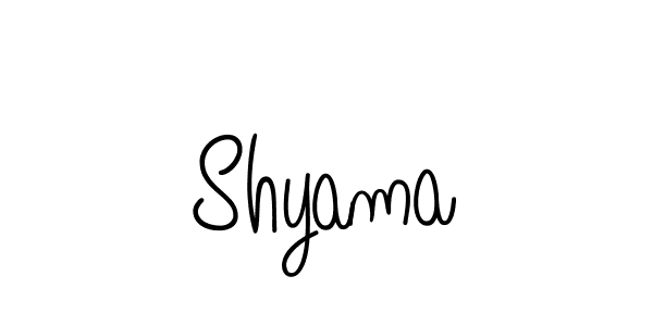 Use a signature maker to create a handwritten signature online. With this signature software, you can design (Angelique-Rose-font-FFP) your own signature for name Shyama. Shyama signature style 5 images and pictures png