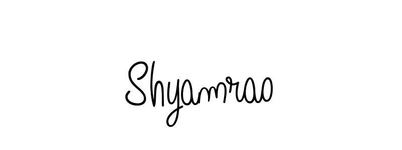 Create a beautiful signature design for name Shyamrao. With this signature (Angelique-Rose-font-FFP) fonts, you can make a handwritten signature for free. Shyamrao signature style 5 images and pictures png