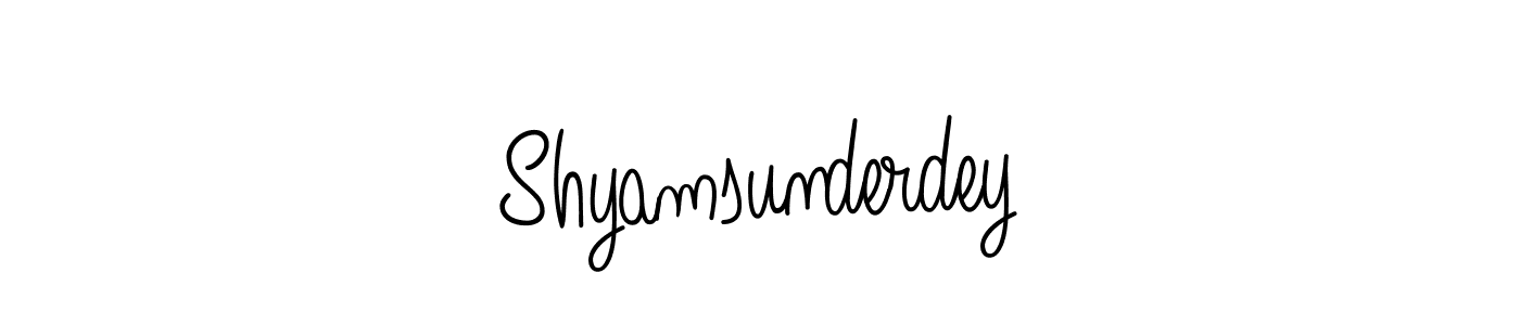 Check out images of Autograph of Shyamsunderdey name. Actor Shyamsunderdey Signature Style. Angelique-Rose-font-FFP is a professional sign style online. Shyamsunderdey signature style 5 images and pictures png