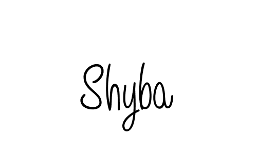 You should practise on your own different ways (Angelique-Rose-font-FFP) to write your name (Shyba) in signature. don't let someone else do it for you. Shyba signature style 5 images and pictures png