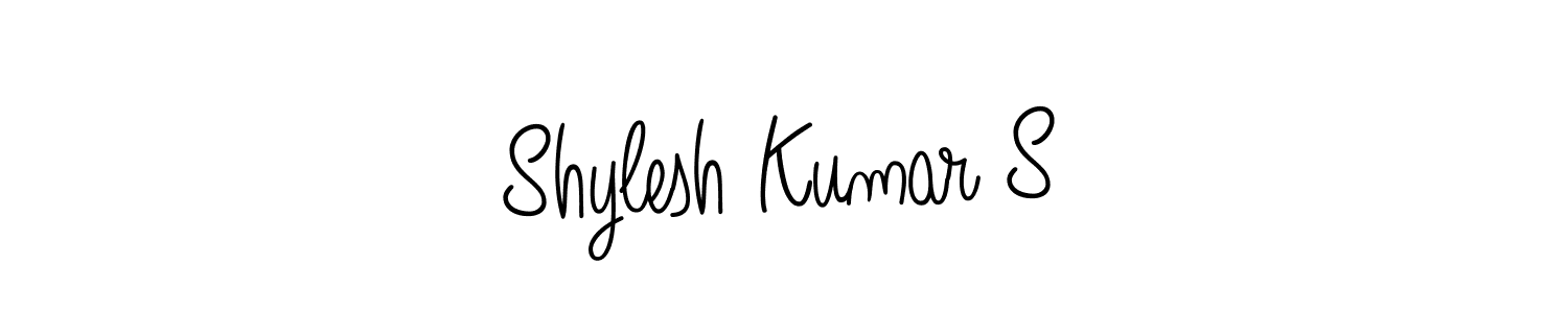 Once you've used our free online signature maker to create your best signature Angelique-Rose-font-FFP style, it's time to enjoy all of the benefits that Shylesh Kumar S name signing documents. Shylesh Kumar S signature style 5 images and pictures png