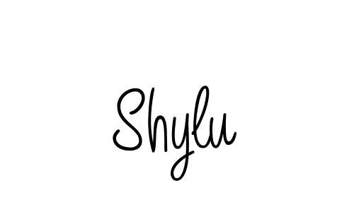 How to make Shylu signature? Angelique-Rose-font-FFP is a professional autograph style. Create handwritten signature for Shylu name. Shylu signature style 5 images and pictures png