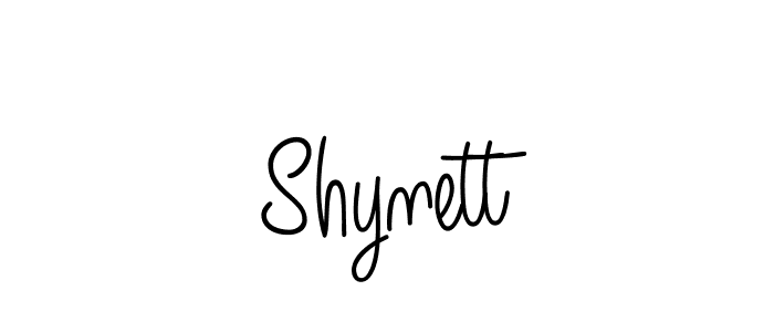 How to Draw Shynett signature style? Angelique-Rose-font-FFP is a latest design signature styles for name Shynett. Shynett signature style 5 images and pictures png