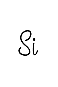 You should practise on your own different ways (Angelique-Rose-font-FFP) to write your name (Si) in signature. don't let someone else do it for you. Si signature style 5 images and pictures png