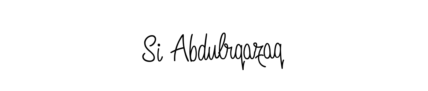 Design your own signature with our free online signature maker. With this signature software, you can create a handwritten (Angelique-Rose-font-FFP) signature for name Si Abdulrqazaq. Si Abdulrqazaq signature style 5 images and pictures png