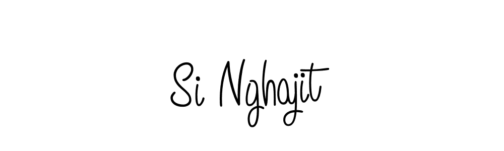 The best way (Angelique-Rose-font-FFP) to make a short signature is to pick only two or three words in your name. The name Si Nghajit include a total of six letters. For converting this name. Si Nghajit signature style 5 images and pictures png