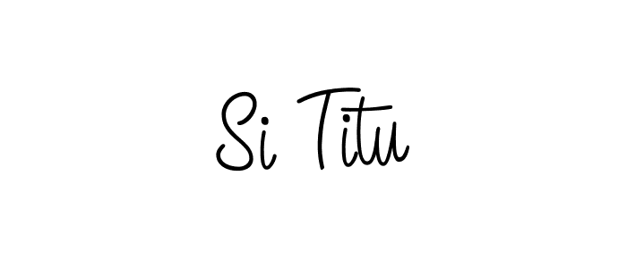 Similarly Angelique-Rose-font-FFP is the best handwritten signature design. Signature creator online .You can use it as an online autograph creator for name Si Titu. Si Titu signature style 5 images and pictures png