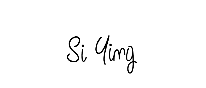 Make a beautiful signature design for name Si Ying. With this signature (Angelique-Rose-font-FFP) style, you can create a handwritten signature for free. Si Ying signature style 5 images and pictures png