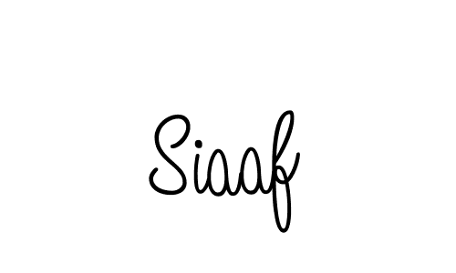 Design your own signature with our free online signature maker. With this signature software, you can create a handwritten (Angelique-Rose-font-FFP) signature for name Siaaf. Siaaf signature style 5 images and pictures png