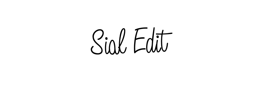 You should practise on your own different ways (Angelique-Rose-font-FFP) to write your name (Sial Edit) in signature. don't let someone else do it for you. Sial Edit signature style 5 images and pictures png