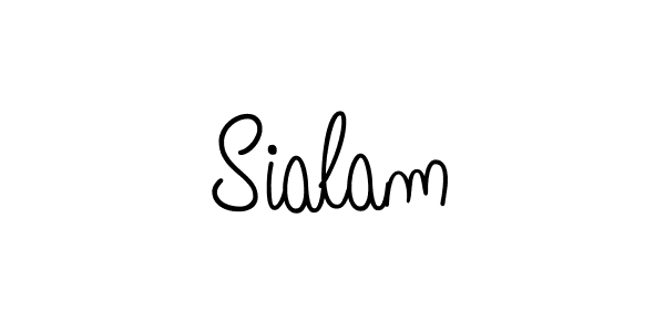 You should practise on your own different ways (Angelique-Rose-font-FFP) to write your name (Sialam) in signature. don't let someone else do it for you. Sialam signature style 5 images and pictures png