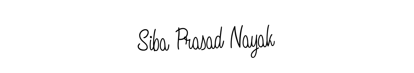 You should practise on your own different ways (Angelique-Rose-font-FFP) to write your name (Siba Prasad Nayak) in signature. don't let someone else do it for you. Siba Prasad Nayak signature style 5 images and pictures png
