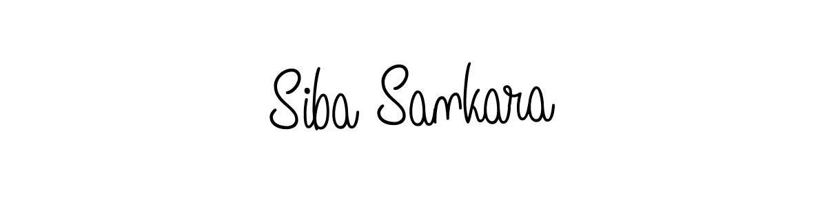 Make a beautiful signature design for name Siba Sankara. With this signature (Angelique-Rose-font-FFP) style, you can create a handwritten signature for free. Siba Sankara signature style 5 images and pictures png