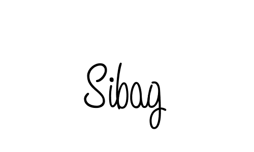 Design your own signature with our free online signature maker. With this signature software, you can create a handwritten (Angelique-Rose-font-FFP) signature for name Sibag. Sibag signature style 5 images and pictures png