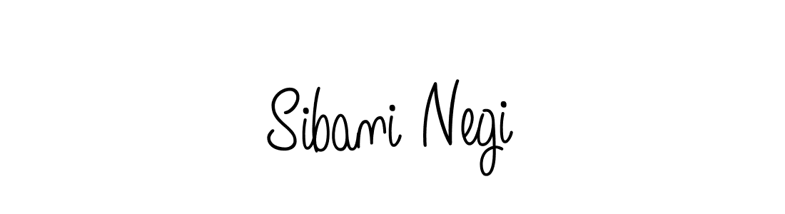 Use a signature maker to create a handwritten signature online. With this signature software, you can design (Angelique-Rose-font-FFP) your own signature for name Sibani Negi. Sibani Negi signature style 5 images and pictures png