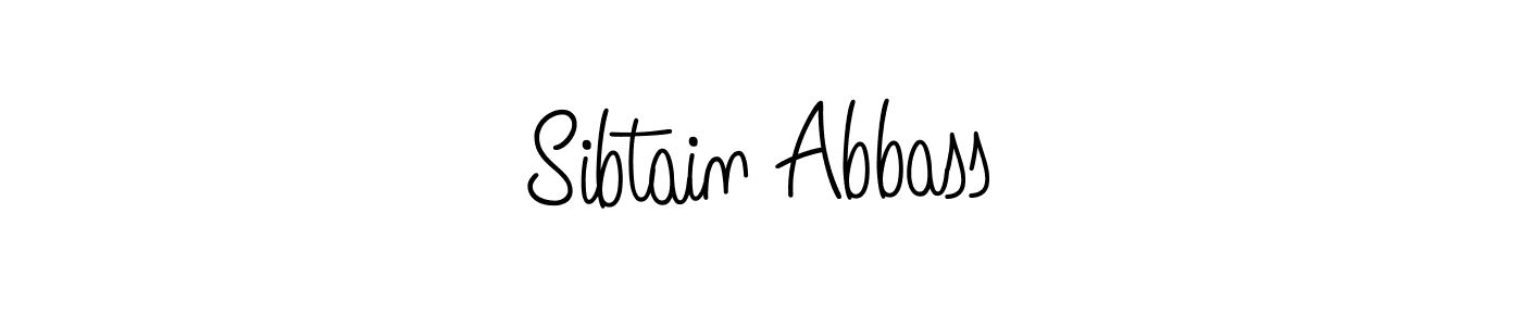 How to make Sibtain Abbass name signature. Use Angelique-Rose-font-FFP style for creating short signs online. This is the latest handwritten sign. Sibtain Abbass signature style 5 images and pictures png