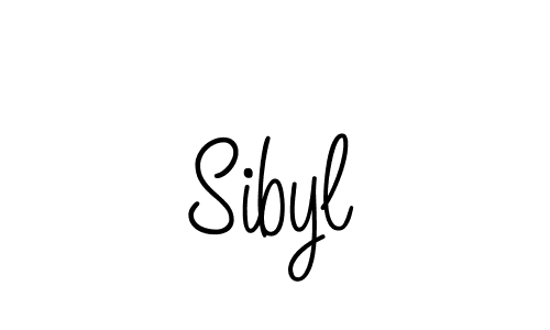 Make a beautiful signature design for name Sibyl. With this signature (Angelique-Rose-font-FFP) style, you can create a handwritten signature for free. Sibyl signature style 5 images and pictures png