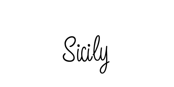 Use a signature maker to create a handwritten signature online. With this signature software, you can design (Angelique-Rose-font-FFP) your own signature for name Sicily. Sicily signature style 5 images and pictures png