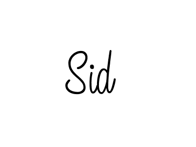 Use a signature maker to create a handwritten signature online. With this signature software, you can design (Angelique-Rose-font-FFP) your own signature for name Sid . Sid  signature style 5 images and pictures png