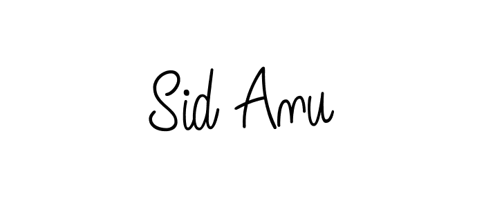 The best way (Angelique-Rose-font-FFP) to make a short signature is to pick only two or three words in your name. The name Sid Anu include a total of six letters. For converting this name. Sid Anu signature style 5 images and pictures png