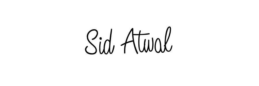 The best way (Angelique-Rose-font-FFP) to make a short signature is to pick only two or three words in your name. The name Sid Atwal include a total of six letters. For converting this name. Sid Atwal signature style 5 images and pictures png