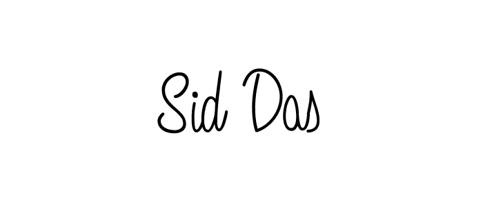How to make Sid Das name signature. Use Angelique-Rose-font-FFP style for creating short signs online. This is the latest handwritten sign. Sid Das signature style 5 images and pictures png