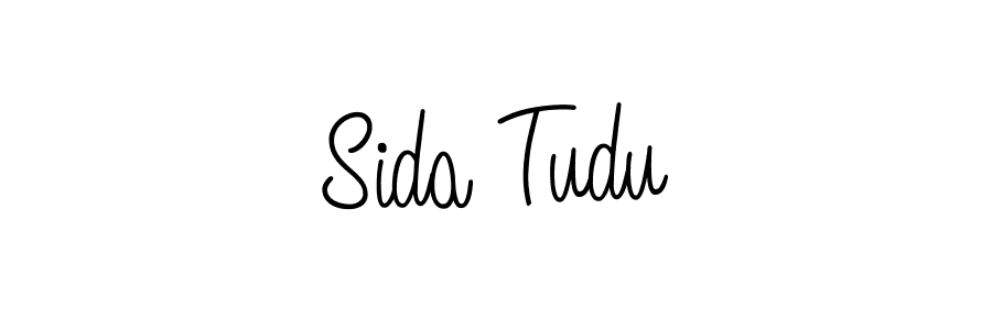 How to make Sida Tudu name signature. Use Angelique-Rose-font-FFP style for creating short signs online. This is the latest handwritten sign. Sida Tudu signature style 5 images and pictures png