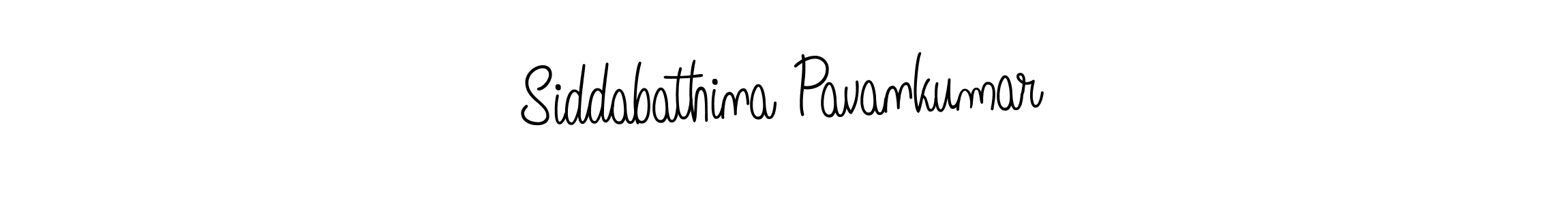 Siddabathina Pavankumar stylish signature style. Best Handwritten Sign (Angelique-Rose-font-FFP) for my name. Handwritten Signature Collection Ideas for my name Siddabathina Pavankumar. Siddabathina Pavankumar signature style 5 images and pictures png