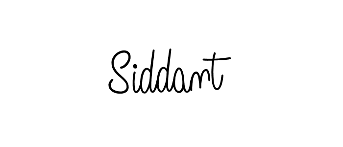How to make Siddant name signature. Use Angelique-Rose-font-FFP style for creating short signs online. This is the latest handwritten sign. Siddant signature style 5 images and pictures png