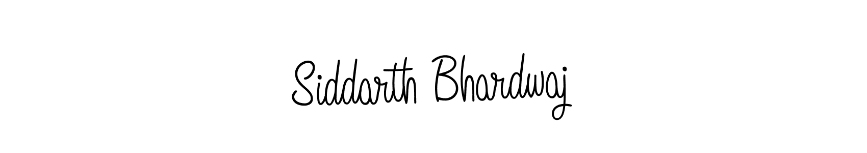 The best way (Angelique-Rose-font-FFP) to make a short signature is to pick only two or three words in your name. The name Siddarth Bhardwaj include a total of six letters. For converting this name. Siddarth Bhardwaj signature style 5 images and pictures png