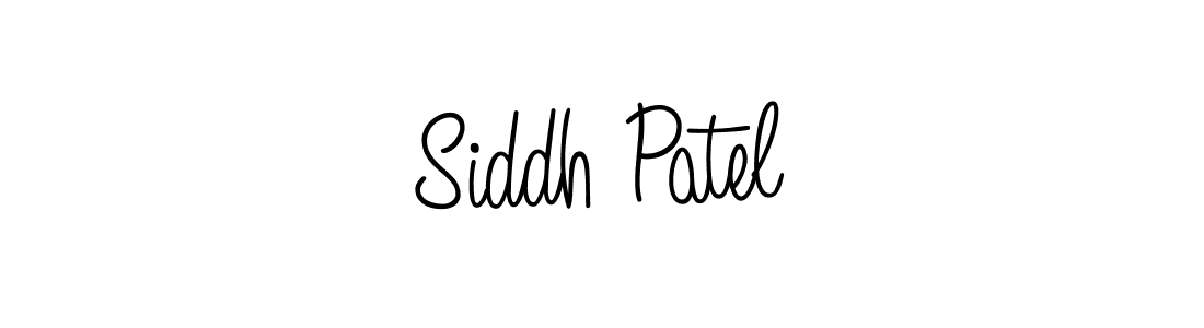 Use a signature maker to create a handwritten signature online. With this signature software, you can design (Angelique-Rose-font-FFP) your own signature for name Siddh Patel. Siddh Patel signature style 5 images and pictures png