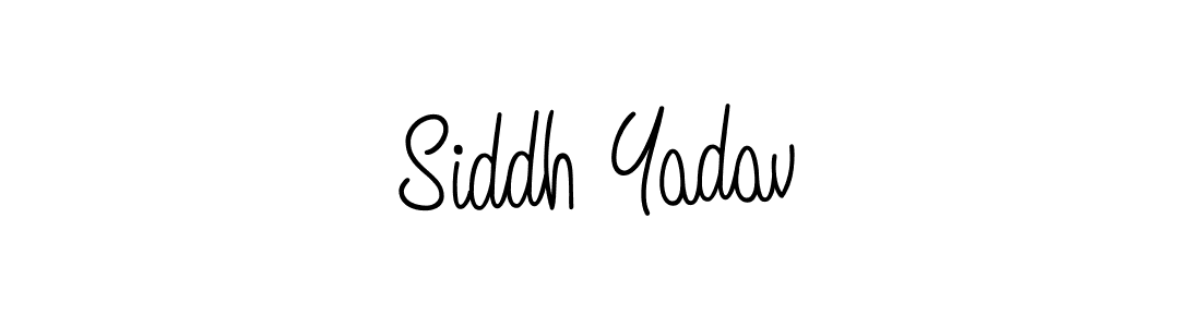 Create a beautiful signature design for name Siddh Yadav. With this signature (Angelique-Rose-font-FFP) fonts, you can make a handwritten signature for free. Siddh Yadav signature style 5 images and pictures png