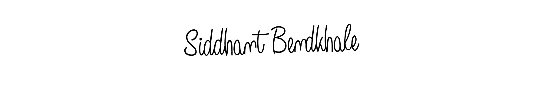 Design your own signature with our free online signature maker. With this signature software, you can create a handwritten (Angelique-Rose-font-FFP) signature for name Siddhant Bendkhale. Siddhant Bendkhale signature style 5 images and pictures png
