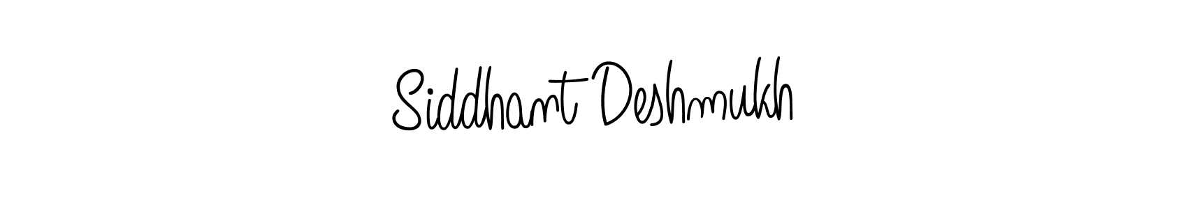 You should practise on your own different ways (Angelique-Rose-font-FFP) to write your name (Siddhant Deshmukh) in signature. don't let someone else do it for you. Siddhant Deshmukh signature style 5 images and pictures png