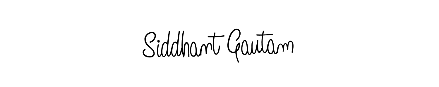 The best way (Angelique-Rose-font-FFP) to make a short signature is to pick only two or three words in your name. The name Siddhant Gautam include a total of six letters. For converting this name. Siddhant Gautam signature style 5 images and pictures png