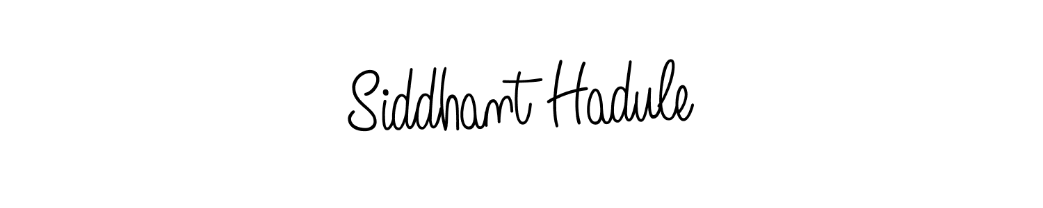 Make a beautiful signature design for name Siddhant Hadule. With this signature (Angelique-Rose-font-FFP) style, you can create a handwritten signature for free. Siddhant Hadule signature style 5 images and pictures png