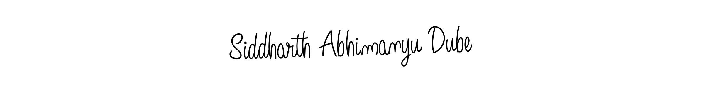 Design your own signature with our free online signature maker. With this signature software, you can create a handwritten (Angelique-Rose-font-FFP) signature for name Siddharth Abhimanyu Dube. Siddharth Abhimanyu Dube signature style 5 images and pictures png